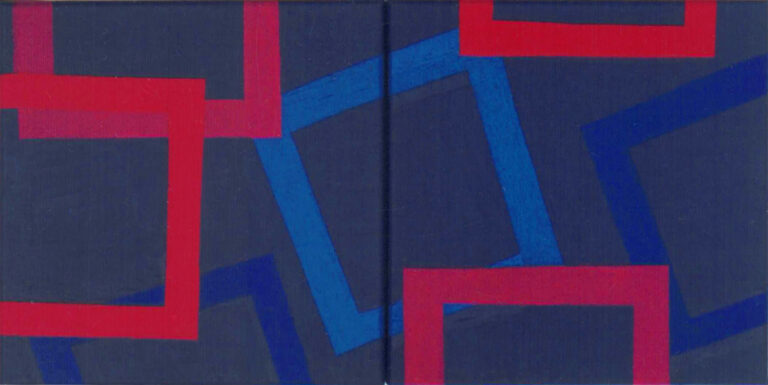 Bernhard Sandfort -- "Paarbild" – 2006 – Acryl auf Leinwand – 60 x 30 cm (zweiteilig)