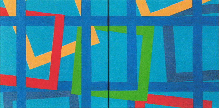 Bernhard Sandfort -- "Paarbild" – 2006 – Acryl auf Leinwand – 60 x 30 cm (zweiteilig)